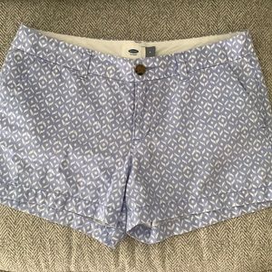 Blue and white old navy shorts